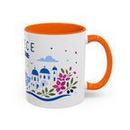 Greece Coffee Mug | Travel Souvenir Accent Mug | Country Gift Ceramic Cup 11oz 15oz