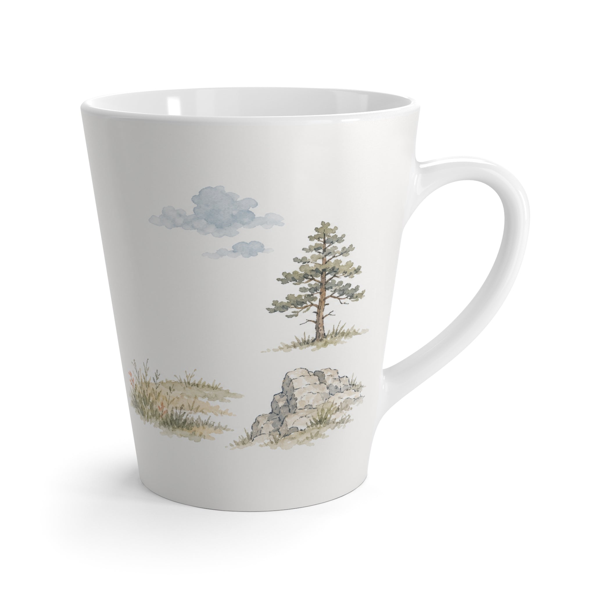 Wind Cave National Park Latte Mug | Pastel Watercolor Nature Coffee Cup | 12 oz Travel Souvenir Gift