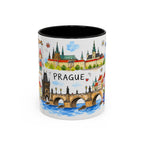 Prague Travel Mug | European City Souvenir Accent Coffee Mug | 11oz 15oz Ceramic Cup