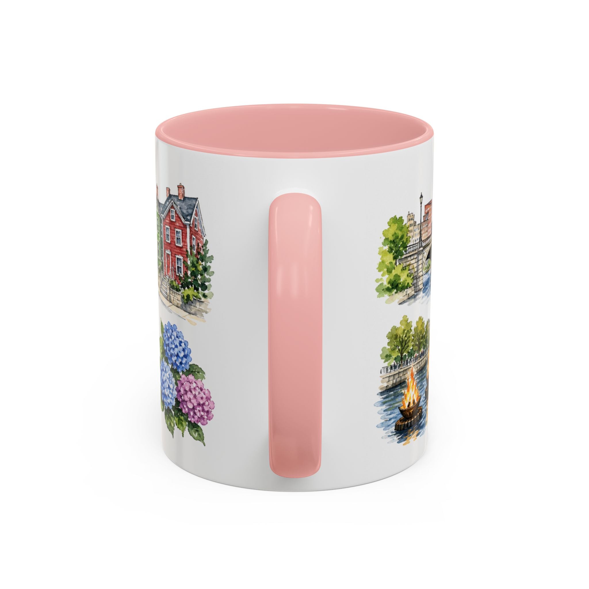 Providence Illustrated Travel Mug | City Souvenir Accent Coffee Mug | 11oz 15oz Ceramic Cup