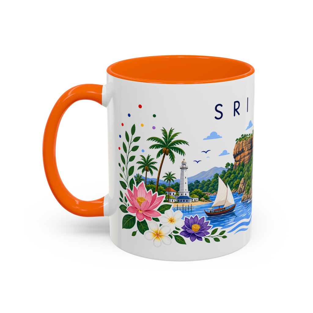 Sri Lanka Coffee Mug | Travel Souvenir Accent Mug | Place Gift Ceramic Cup 11oz 15oz