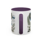 New Zealand South Island Coffee Mug | Travel Destination Souvenir Gift | Accent Color Ceramic 11oz 15oz