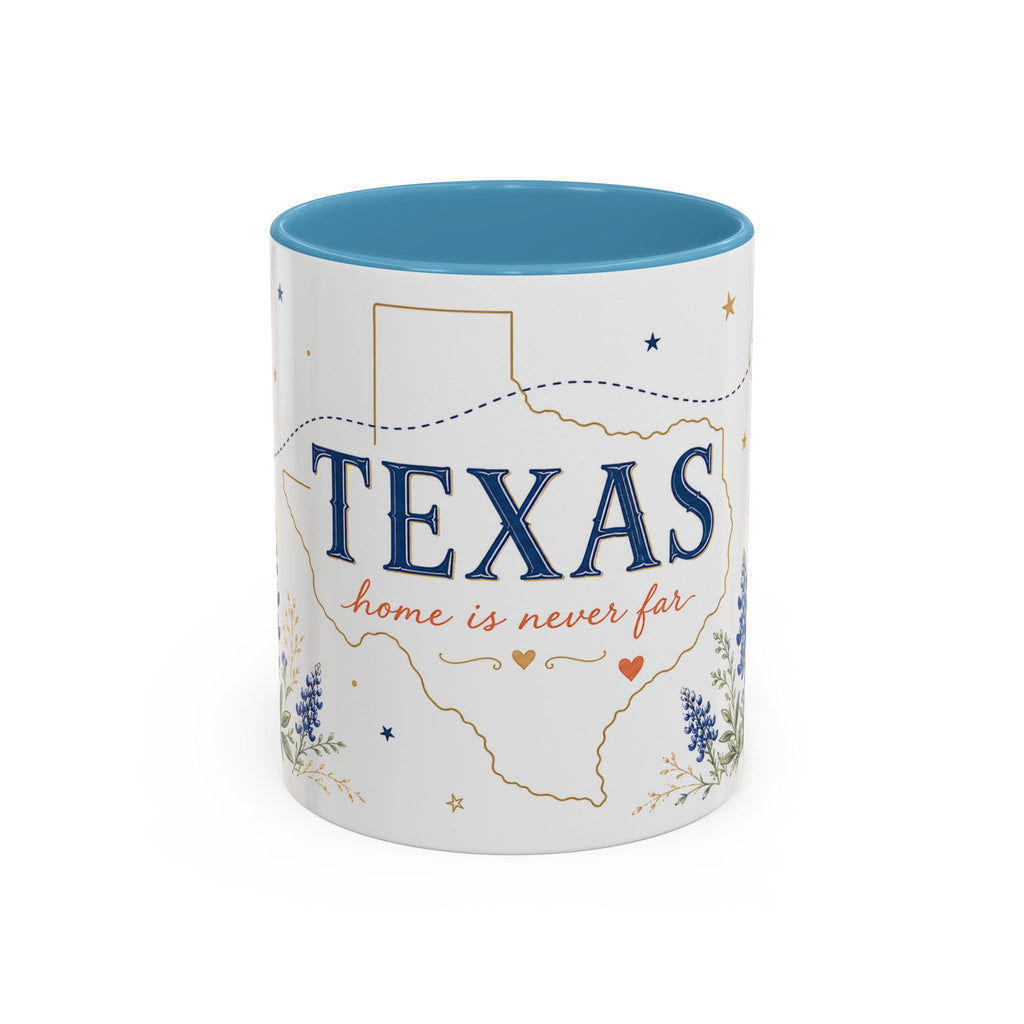 Texas State Map Mug | Bluebonnet Botanical Design, Home Reminder Coffee Cup