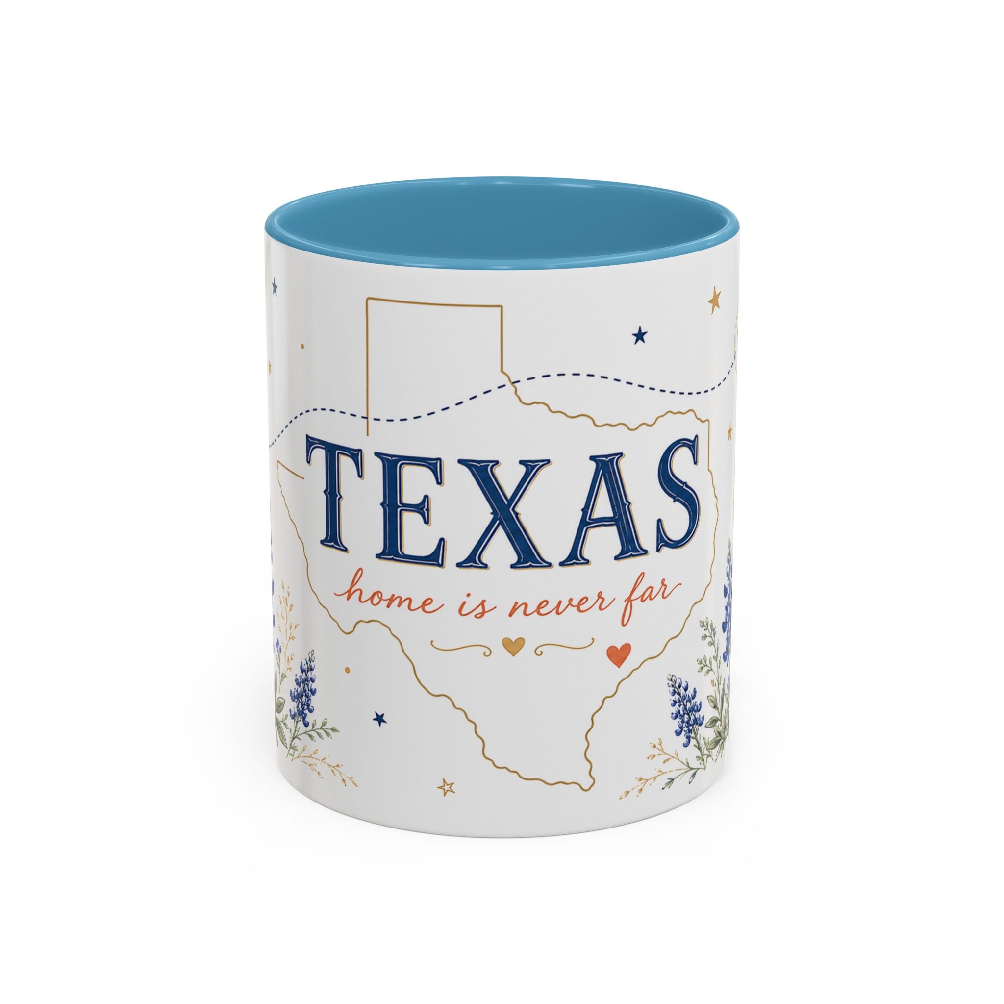 Texas State Map Mug | Bluebonnet Botanical Design, Home Reminder Coffee Cup