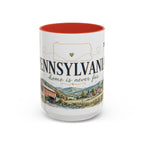 Pennsylvania Home State Mug | Moving Away Gift | Long Distance Friendship Coffee Cup | 11oz 15oz Accent Mug