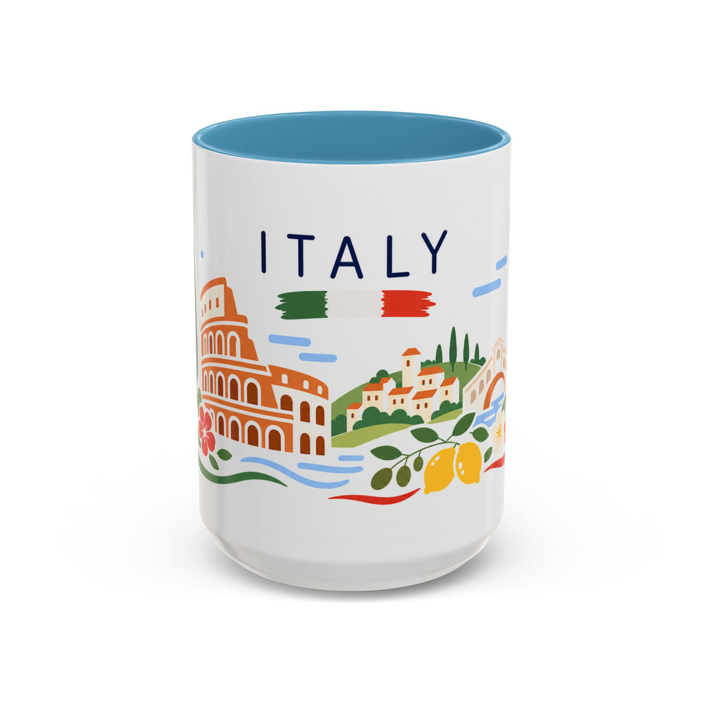 Italy Coffee Mug | Travel Souvenir Accent Mug | Country Gift Ceramic Cup 11oz 15oz