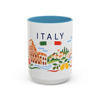 Italy Coffee Mug | Travel Souvenir Accent Mug | Country Gift Ceramic Cup 11oz 15oz