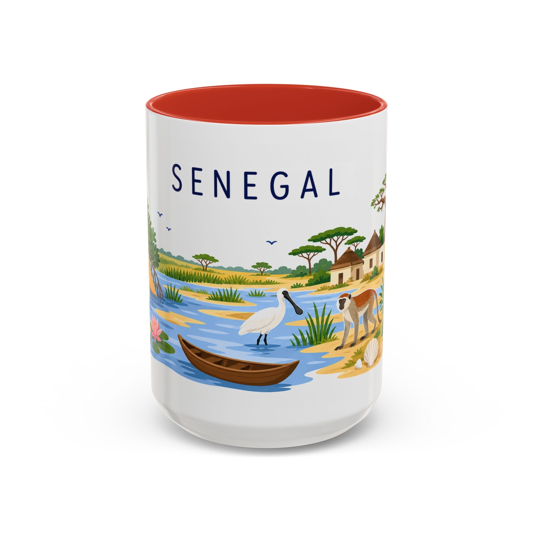 Senegal Soccer Coffee Mug | World Cup Fan Gift | Accent Color Ceramic 11oz 15oz Match Day Cup