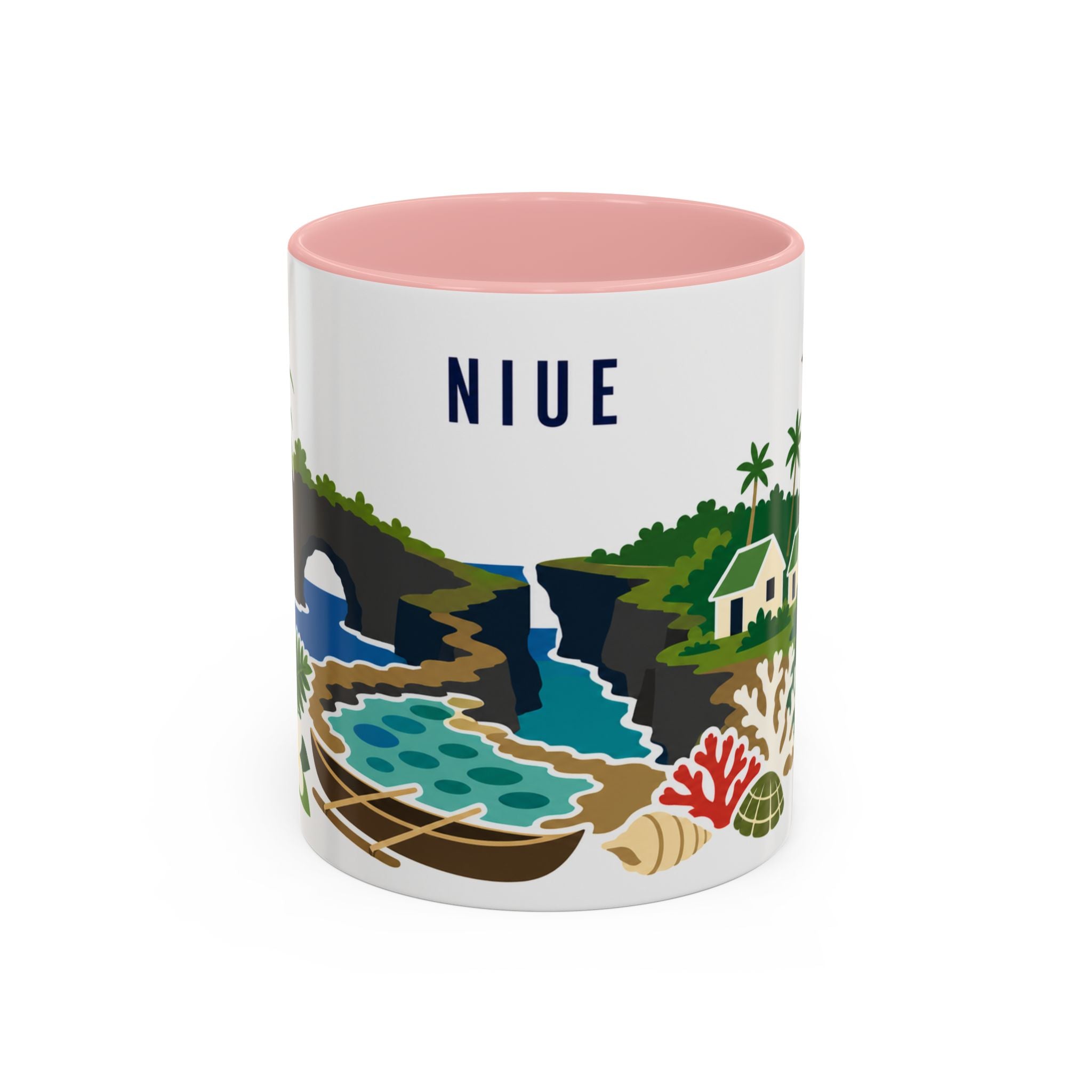 Niue Coffee Mug | Travel Souvenir Accent Mug | Country Gift Ceramic Cup 11oz 15oz