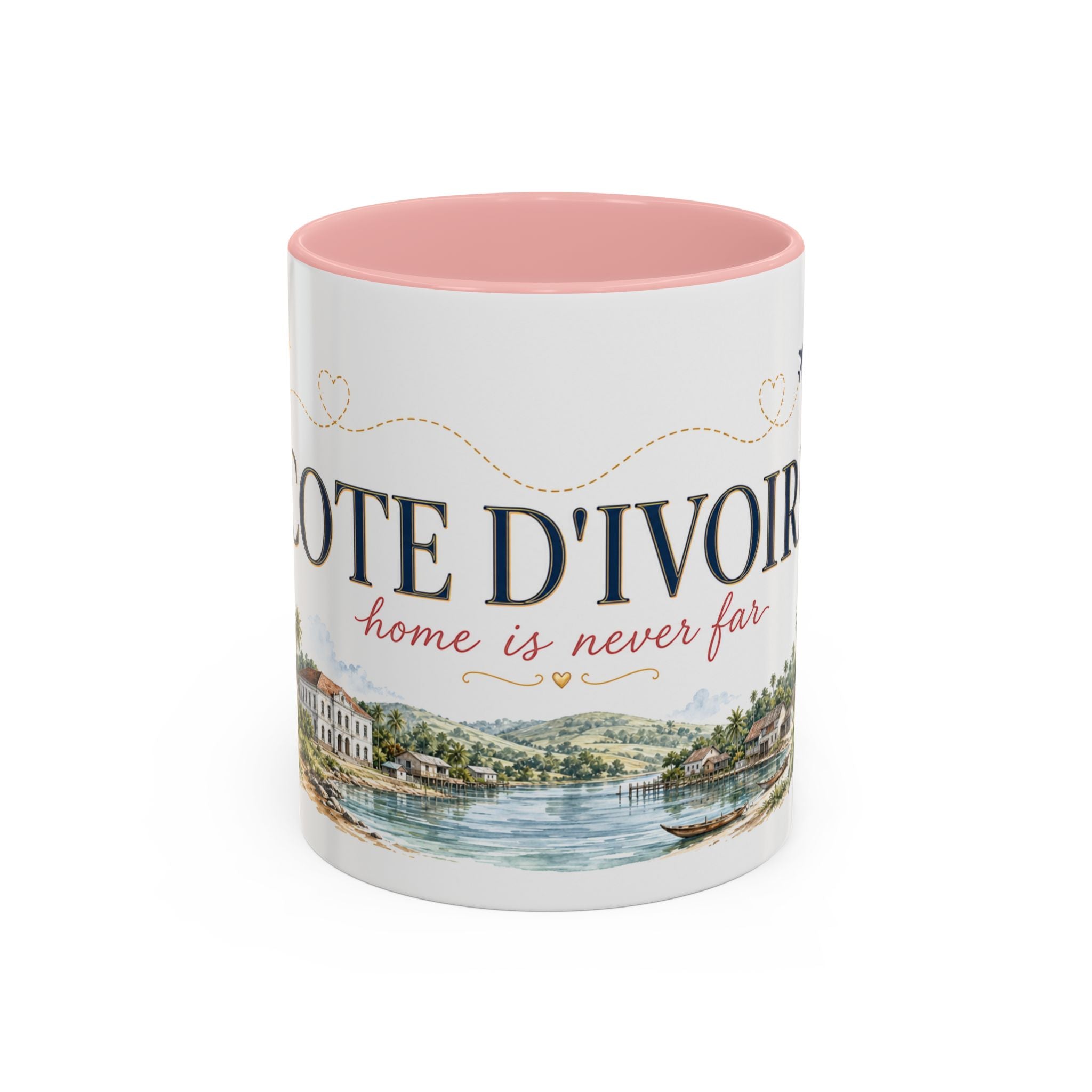 Cote d'Ivoire Home Country Mug | Moving Away Gift | Long Distance Friendship | 11 oz 15 oz Accent Mug