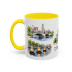 Providence Illustrated Travel Mug | City Souvenir Accent Coffee Mug | 11oz 15oz Ceramic Cup