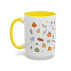 Thanksgiving Baking Mug | Watercolor Autumn Gift | Pumpkin Pie Accent Coffee Cup 11oz 15oz