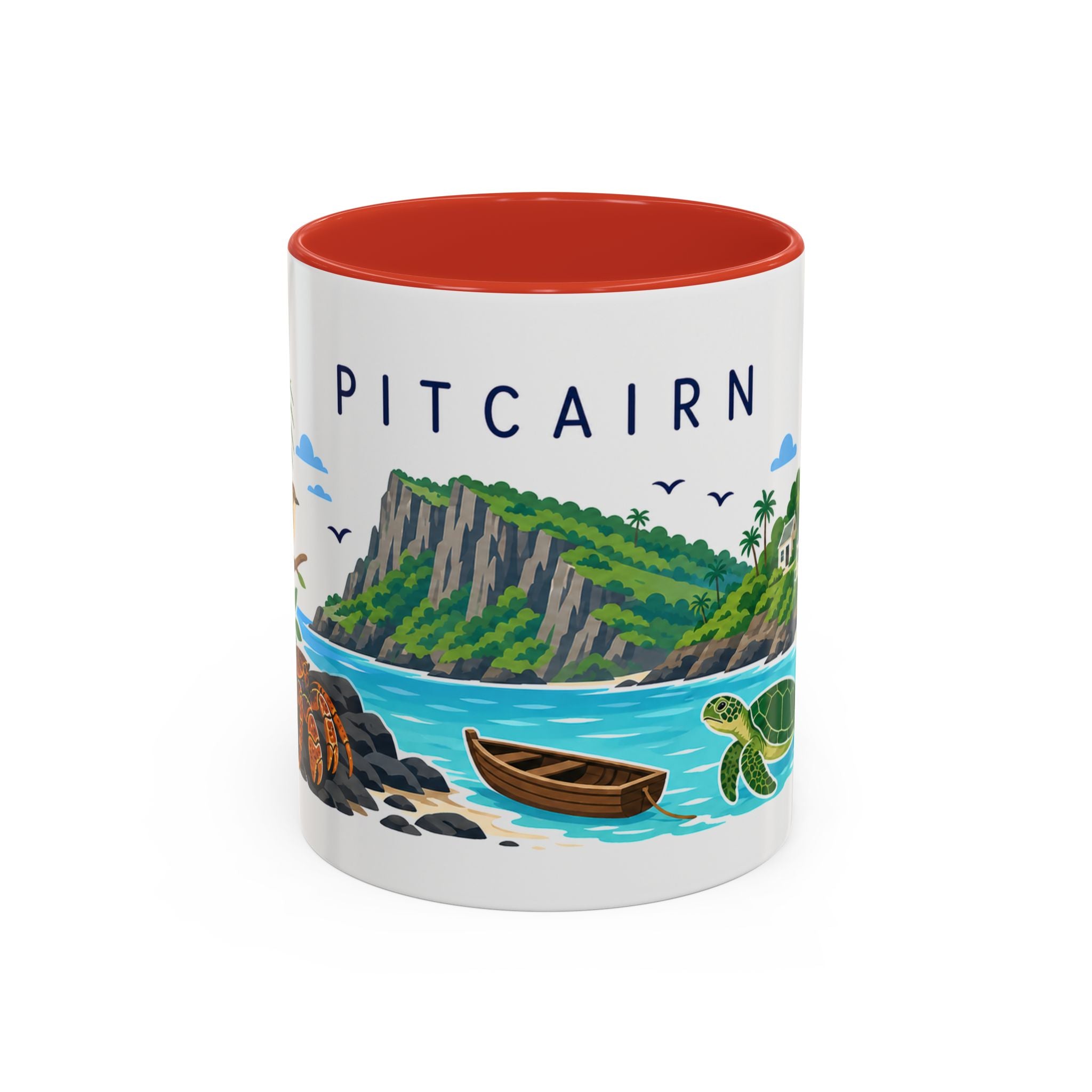 Pitcairn Coffee Mug | Travel Souvenir Accent Mug | Country Gift Ceramic Cup 11oz 15oz