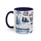 Great White North Coffee Mug | Canadian Pride Gift | Accent Color Ceramic 11oz 15oz