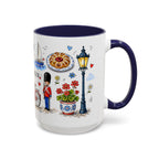 Copenhagen Travel Mug | European City Souvenir Accent Coffee Mug | 11oz 15oz Ceramic Cup