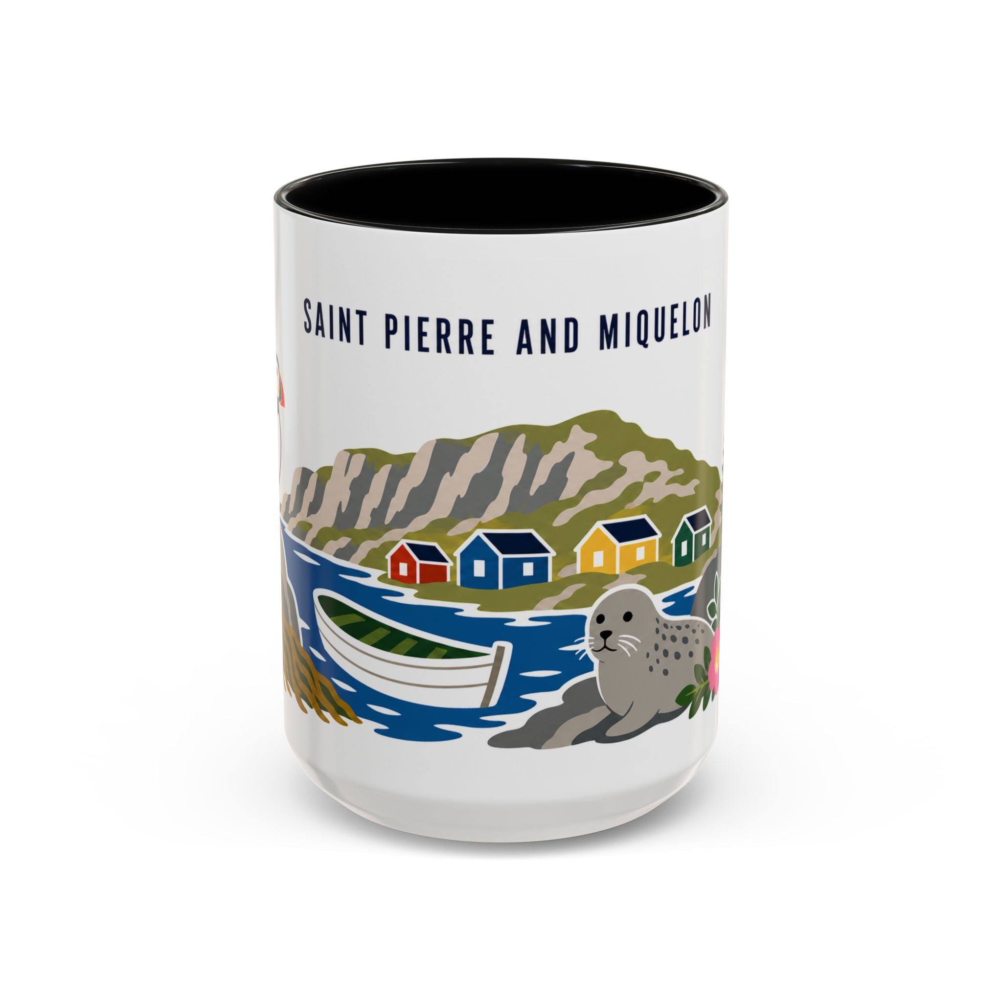 Saint Pierre and Miquelon Coffee Mug | Travel Souvenir Accent Mug | Country Gift Ceramic Cup 11oz 15oz
