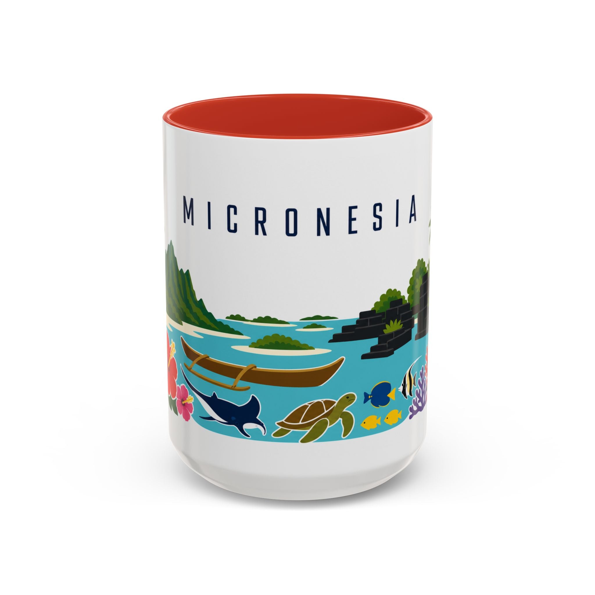 Micronesia Coffee Mug | Travel Souvenir Accent Mug | Country Gift Ceramic Cup 11oz 15oz
