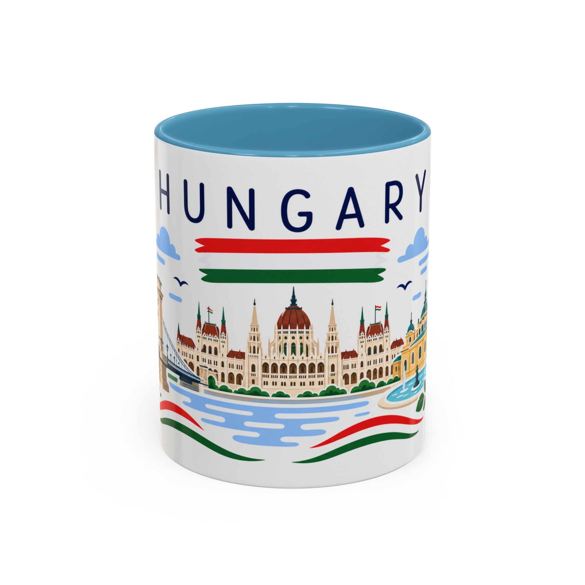 Hungary Coffee Mug | Travel Souvenir Accent Mug | Country Gift Ceramic Cup 11oz 15oz