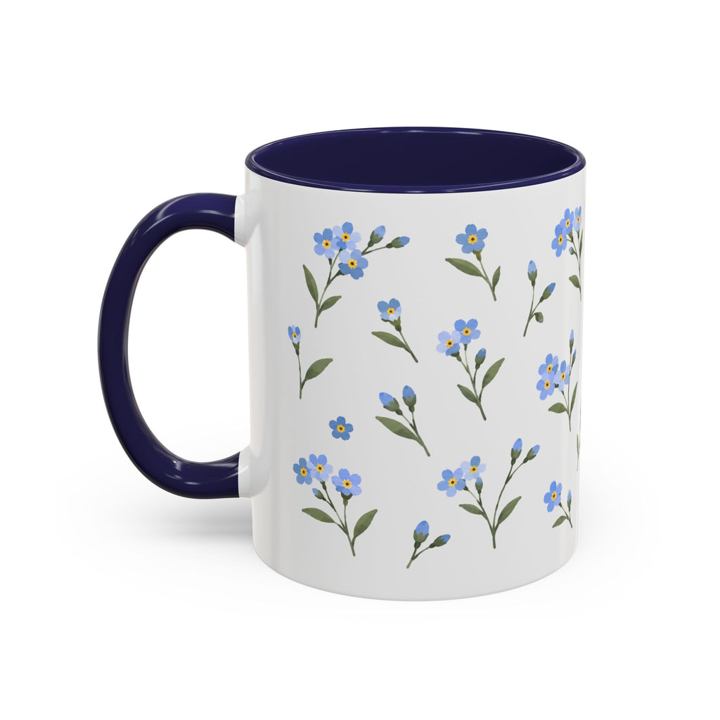 Alaska Forget-me-not Mug, State Flower Floral Coffee Cup, 11oz Botanical Gift