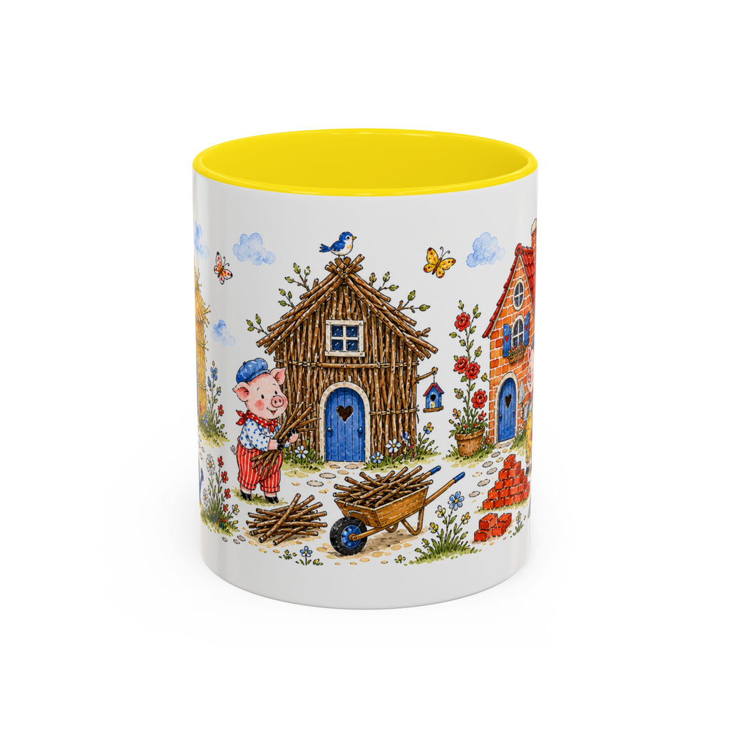 Three Little Pigs Mug | Storybook Fairy Tale Accent Coffee Mug | EveryLegend