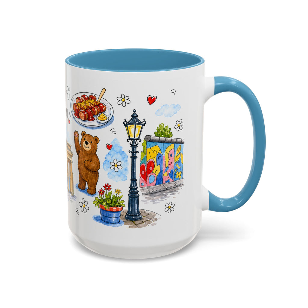 Berlin Travel Mug | European City Souvenir Accent Coffee Mug | 11oz 15oz Ceramic Cup