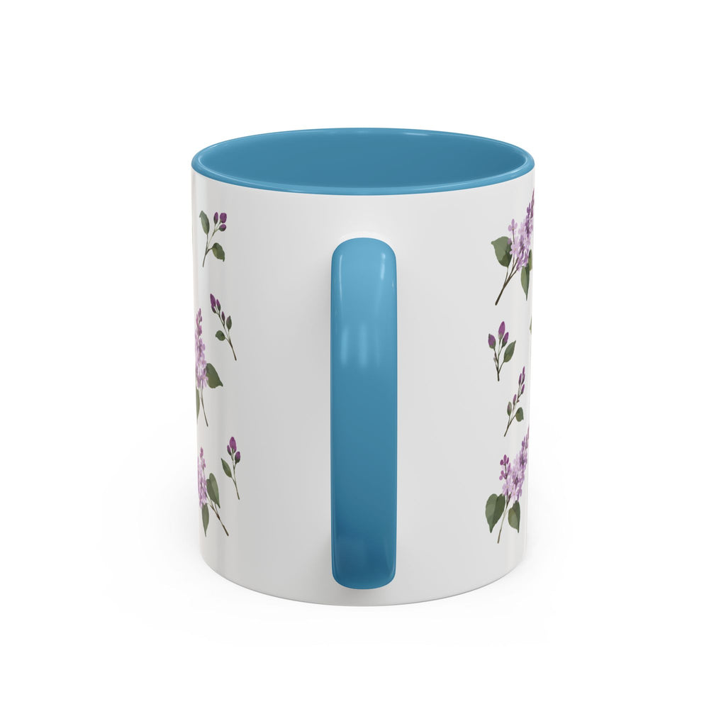 New Hampshire Purple Lilac Mug, State Flower Floral Coffee Cup, 11oz Botanical Gift