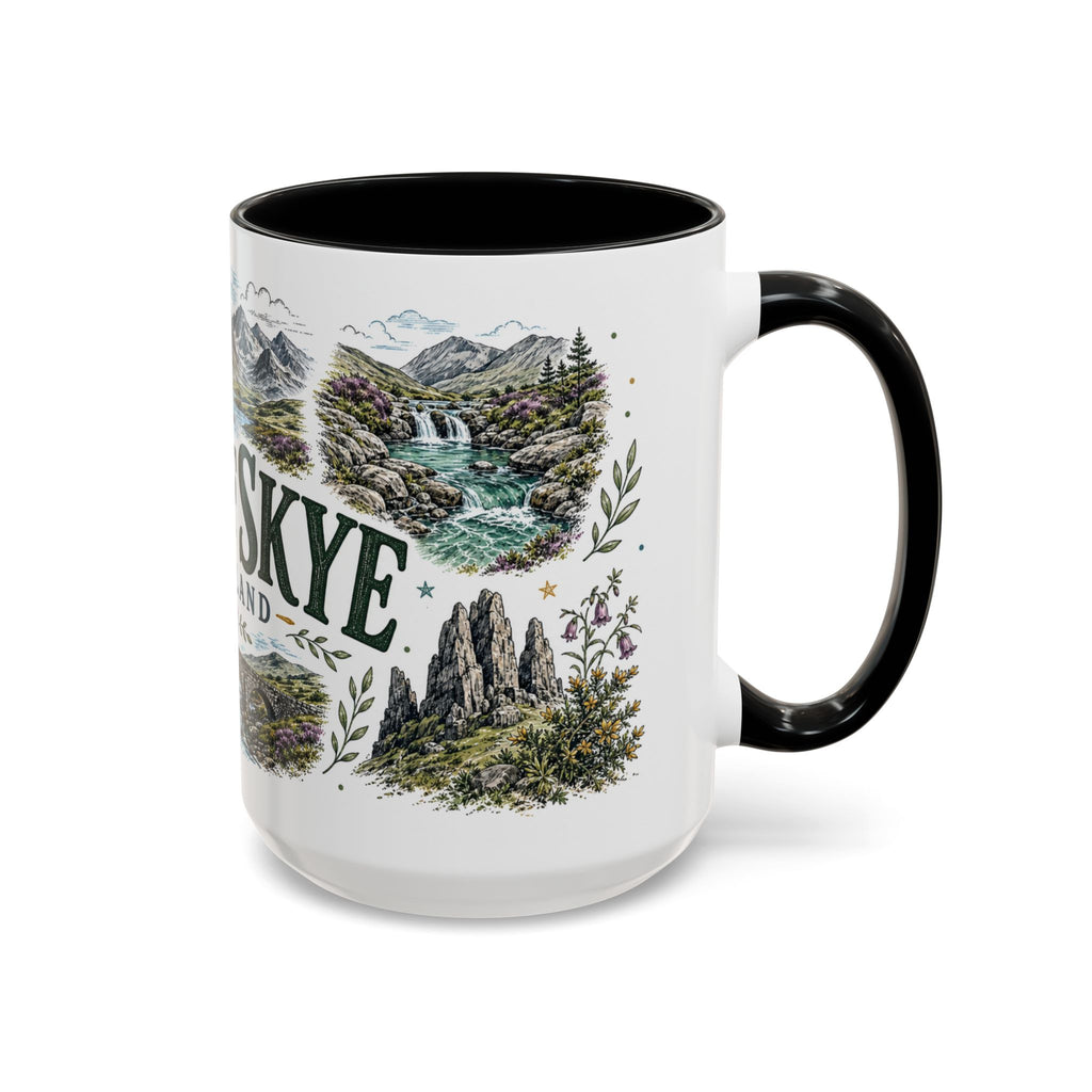 Isle of Skye Mug, Scotland Travel Souvenir, Bucket List Gift, Accent Ceramic Coffee Mug 11oz 15oz