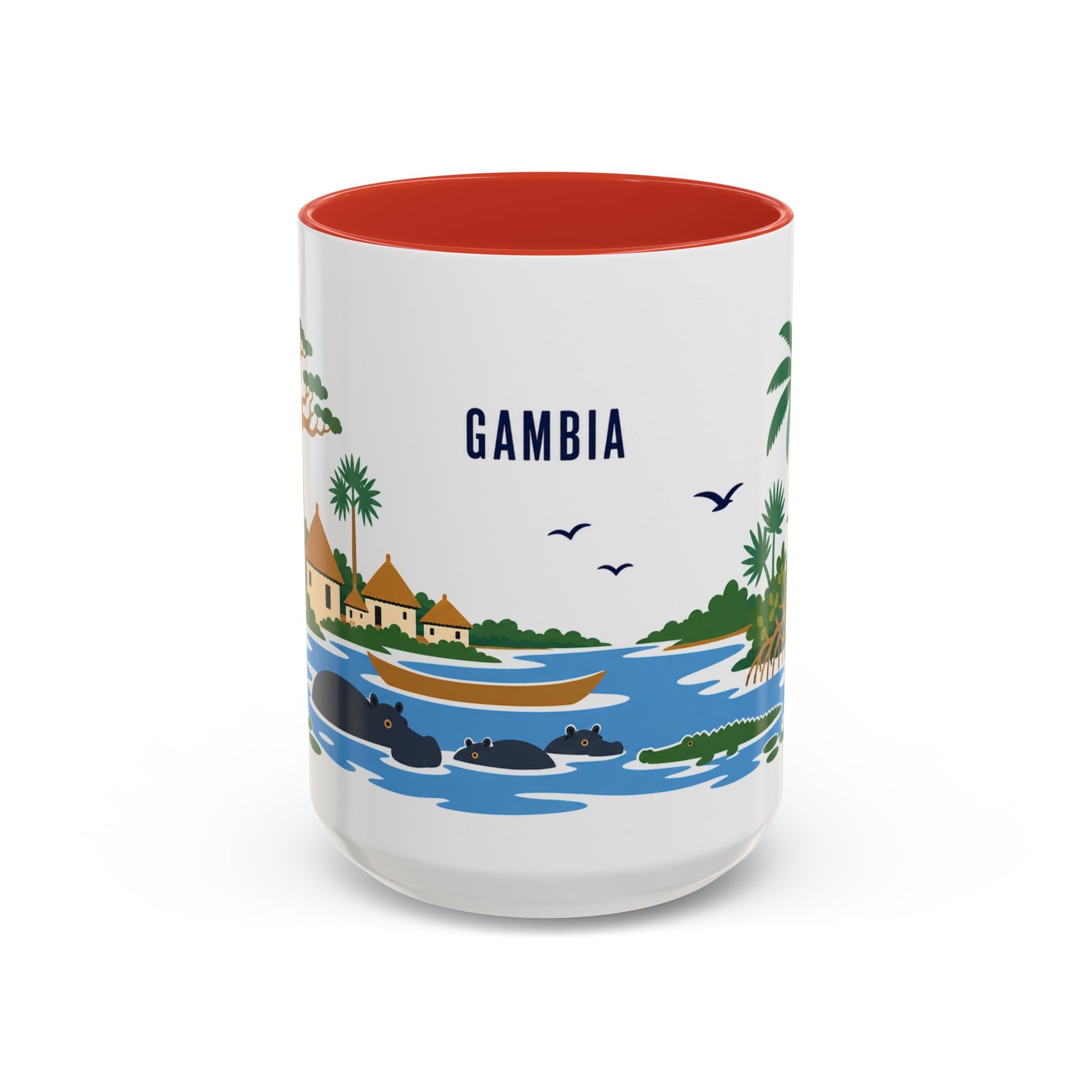Gambia Coffee Mug | Travel Souvenir Accent Mug | Country Gift Ceramic Cup 11oz 15oz