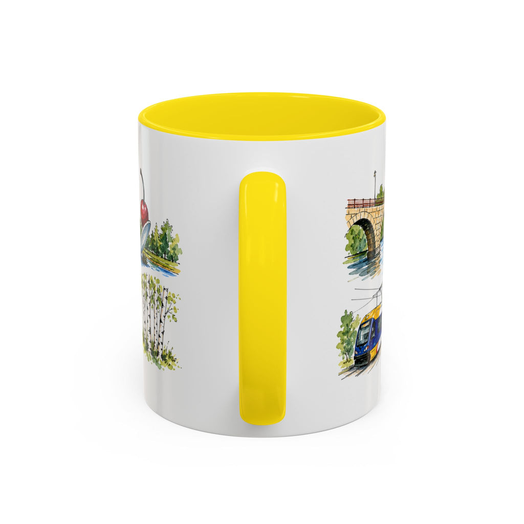 Minneapolis Illustrated Travel Mug | City Souvenir Accent Coffee Mug | 11oz 15oz Ceramic Cup