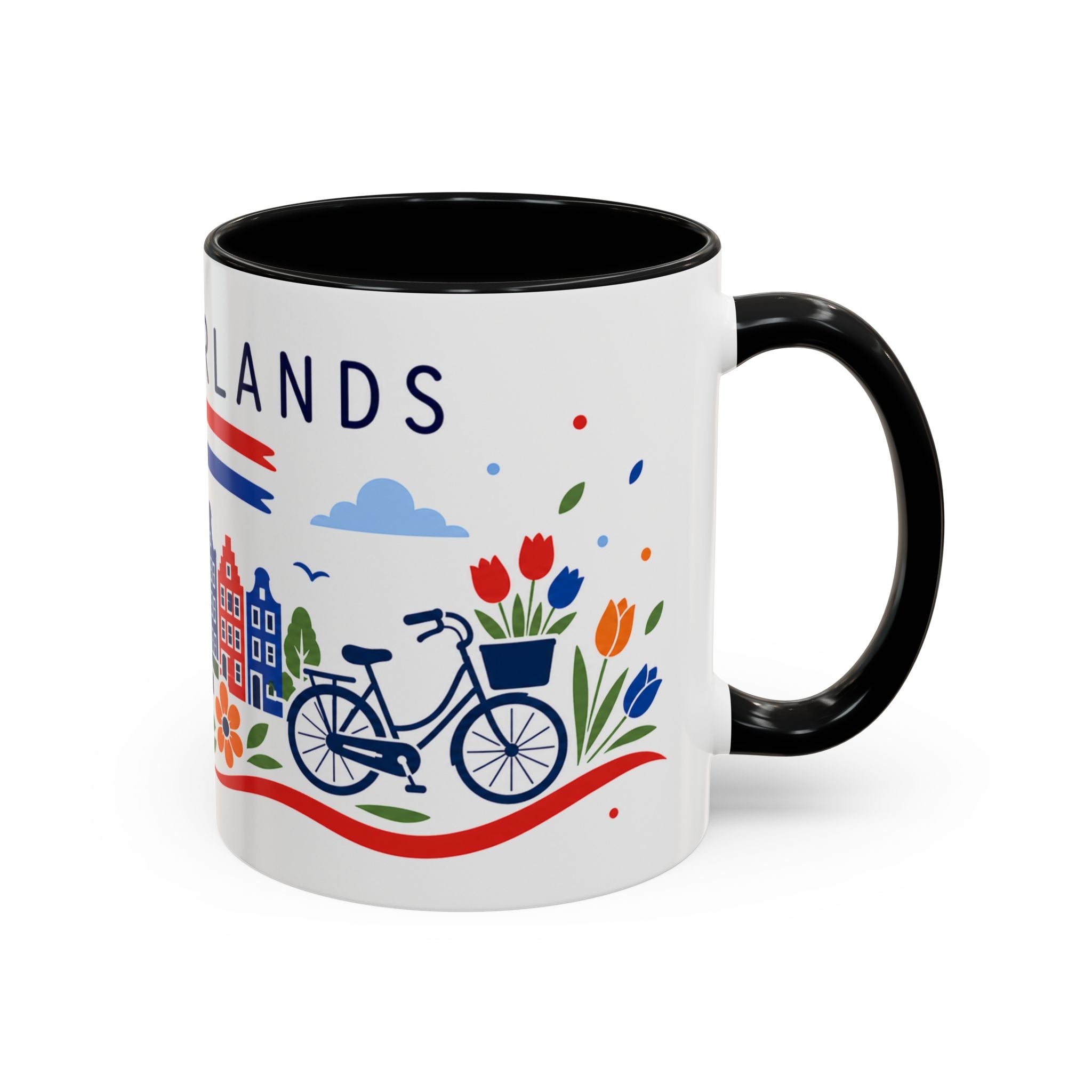 Netherlands Coffee Mug | Travel Souvenir Accent Mug | Country Gift Ceramic Cup 11oz 15oz