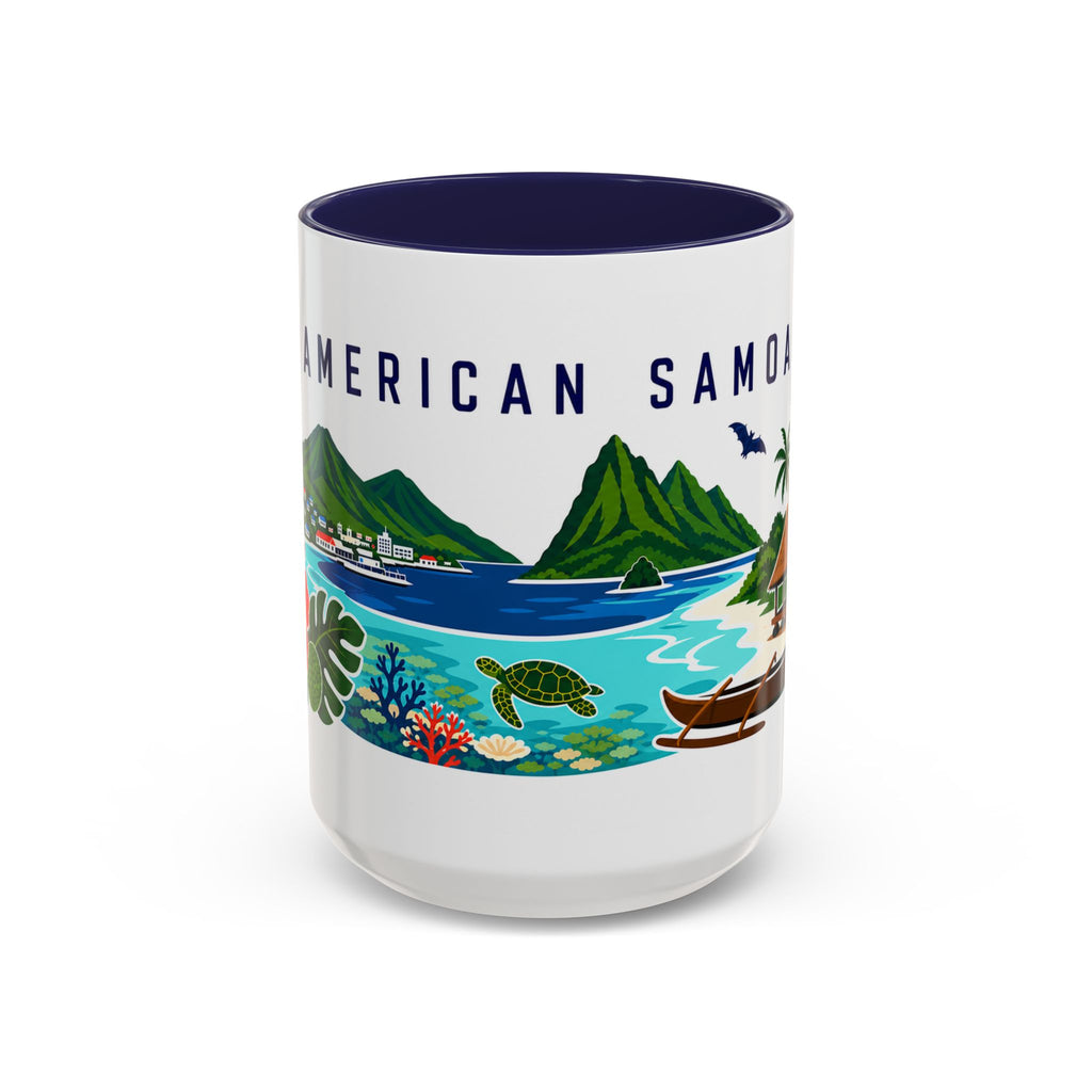 American Samoa Coffee Mug | Travel Souvenir Accent Mug | Country Gift Ceramic Cup 11oz 15oz