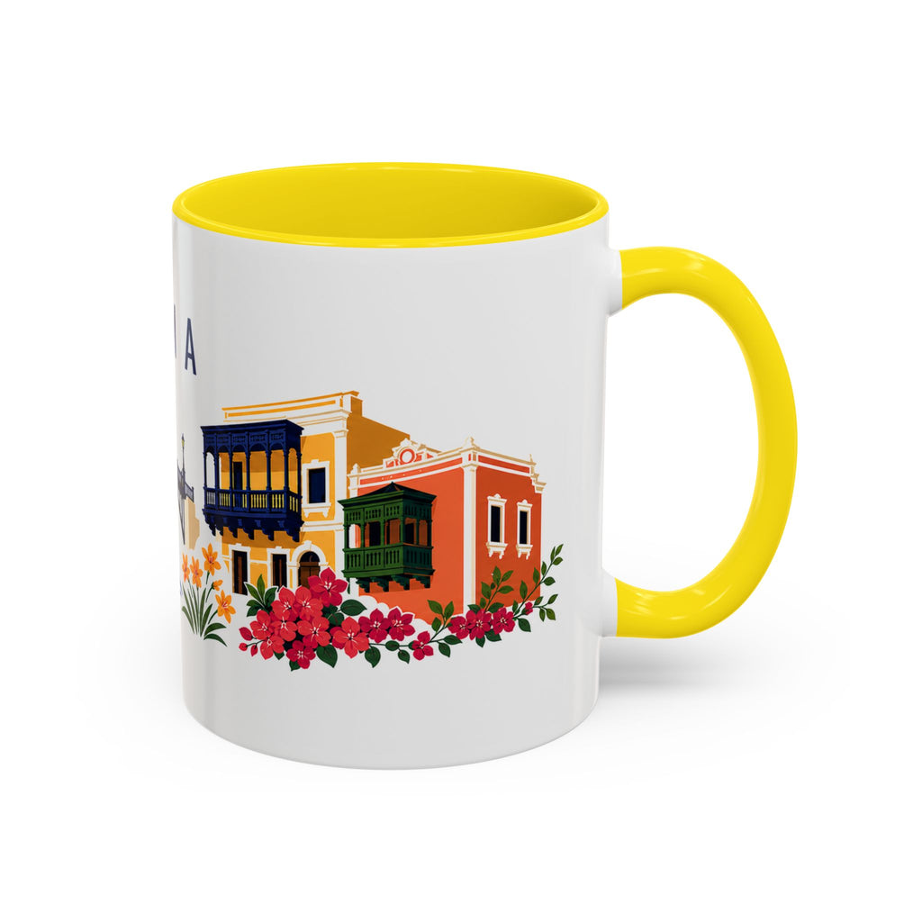 Lima Coffee Mug | Peru Travel Souvenir | Porcelain Decal City Gift | 11oz 15oz Accent Mug