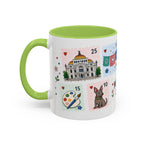 Mexico City Coffee Mug | Postage Stamp Collage Mug | Travel Souvenir Accent Cup 11oz 15oz