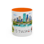 Tulsa Illustrated Travel Mug | City Souvenir Accent Coffee Mug | 11oz 15oz Ceramic Cup
