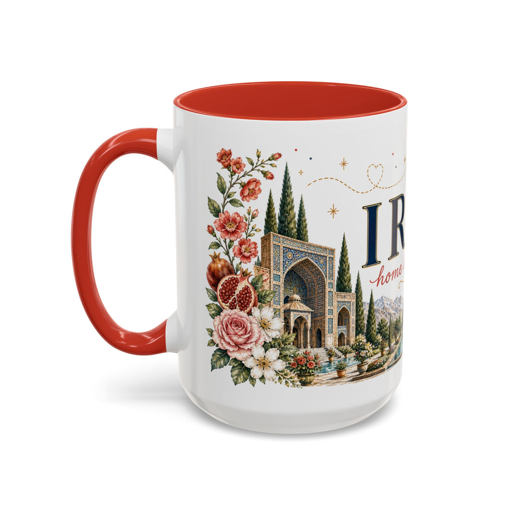 Iran Home Country Mug | Moving Away Gift | Long Distance Friendship | 11 oz 15 oz Accent Mug