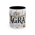 Agra Coffee Mug | India Travel Souvenir | Vintage Illustrated City Gift | 11 oz 15 oz Accent Mug