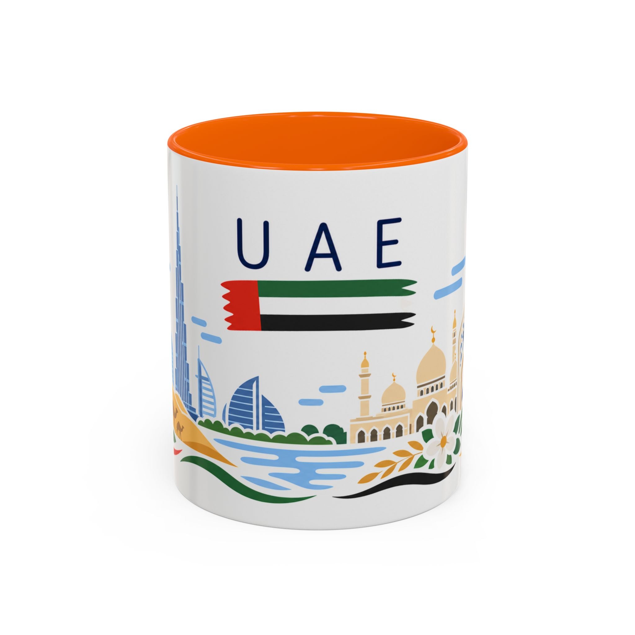 United Arab Emirates Coffee Mug | Travel Souvenir Accent Mug | Country Gift Ceramic Cup 11oz 15oz