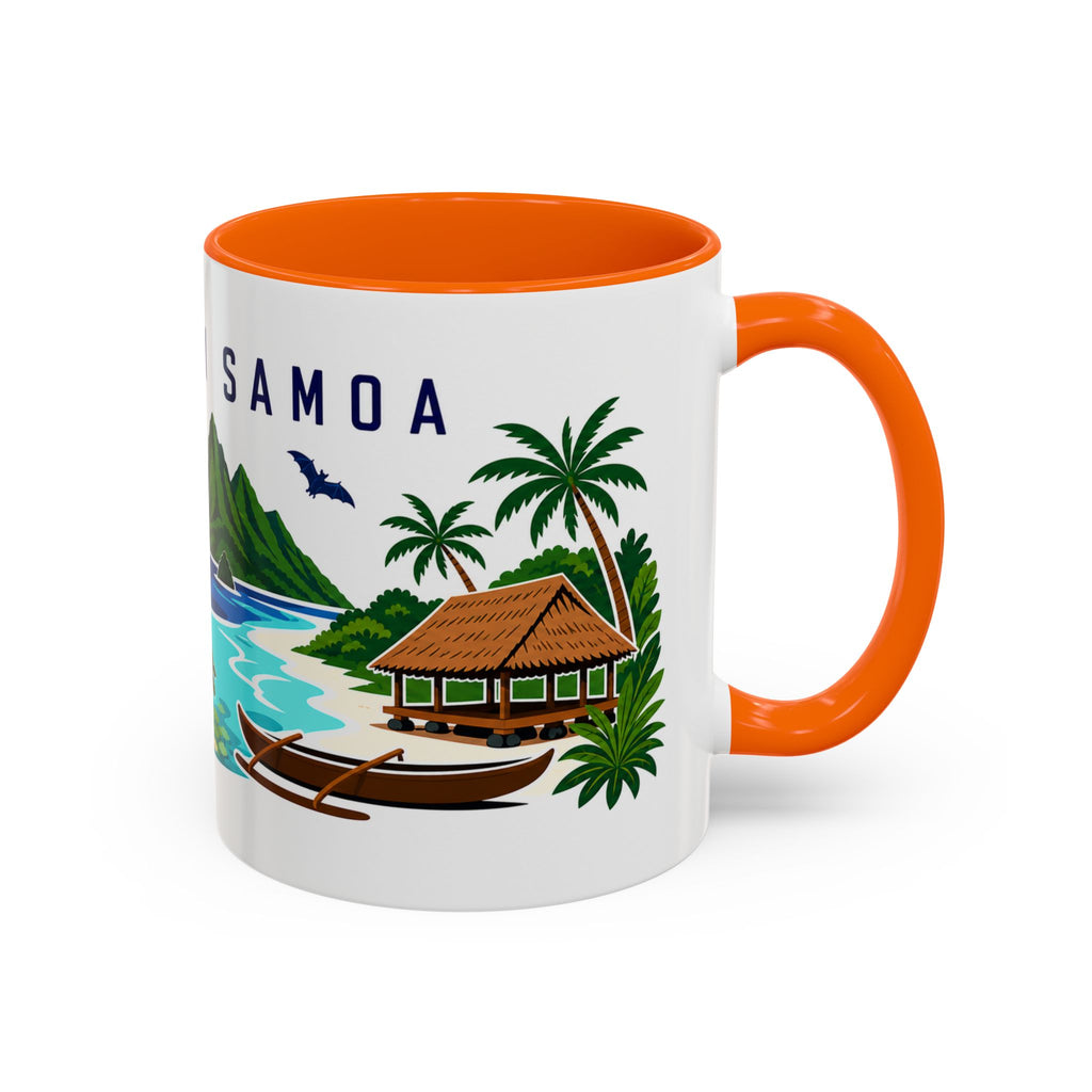 American Samoa Coffee Mug | Travel Souvenir Accent Mug | Country Gift Ceramic Cup 11oz 15oz