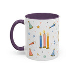 New Year Midnight Mug | Candle Firework Watercolor Party Gift | Accent Cup 11oz 15oz