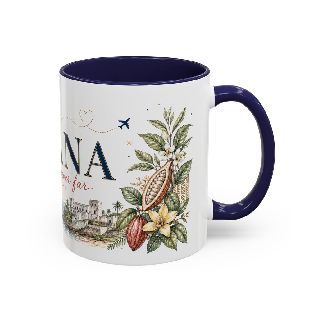 Ghana Home Country Mug | Moving Away Gift | Long Distance Friendship | 11 oz 15 oz Accent Mug