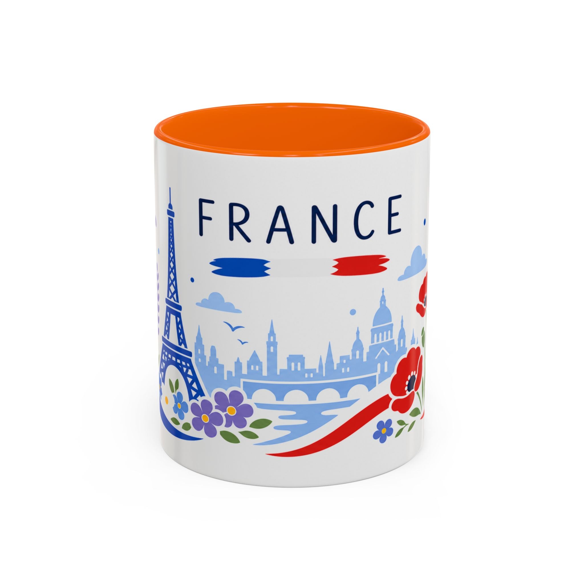 France Coffee Mug | Travel Souvenir Accent Mug | Country Gift Ceramic Cup 11oz 15oz