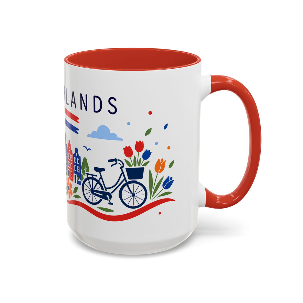Netherlands Coffee Mug | Travel Souvenir Accent Mug | Country Gift Ceramic Cup 11oz 15oz