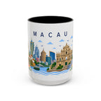 Macau Coffee Mug | Travel Souvenir Accent Mug | Place Gift Ceramic Cup 11oz 15oz
