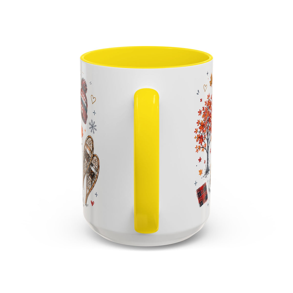 Maple Leaf Forever Coffee Mug | Canadian Pride Gift | Accent Color Ceramic 11oz 15oz