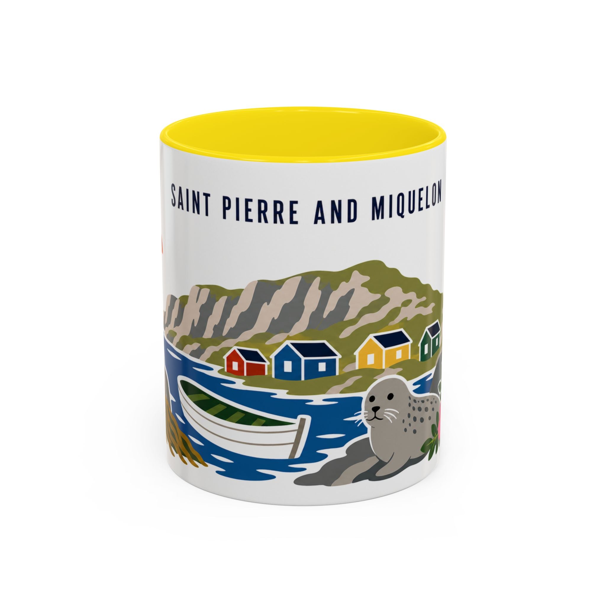 Saint Pierre and Miquelon Coffee Mug | Travel Souvenir Accent Mug | Country Gift Ceramic Cup 11oz 15oz