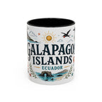 Galapagos Islands Coffee Mug | Travel Destination Souvenir Gift | Accent Color Ceramic 11oz 15oz