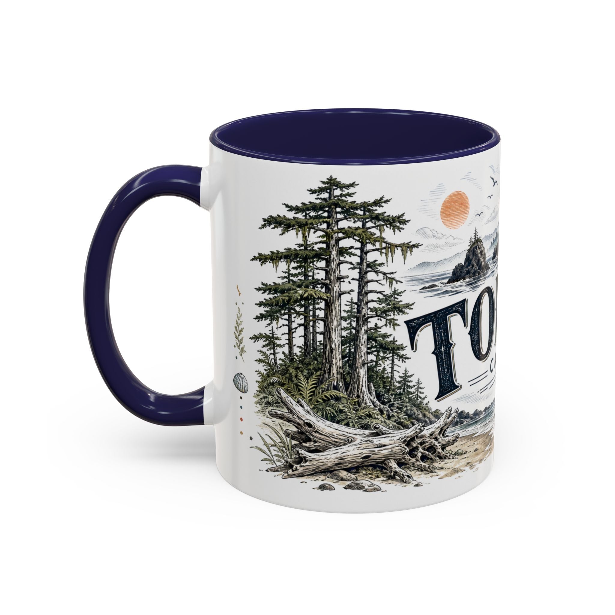Tofino Mug, Canada Travel Souvenir, Bucket List Gift, Accent Ceramic Coffee Mug 11oz 15oz