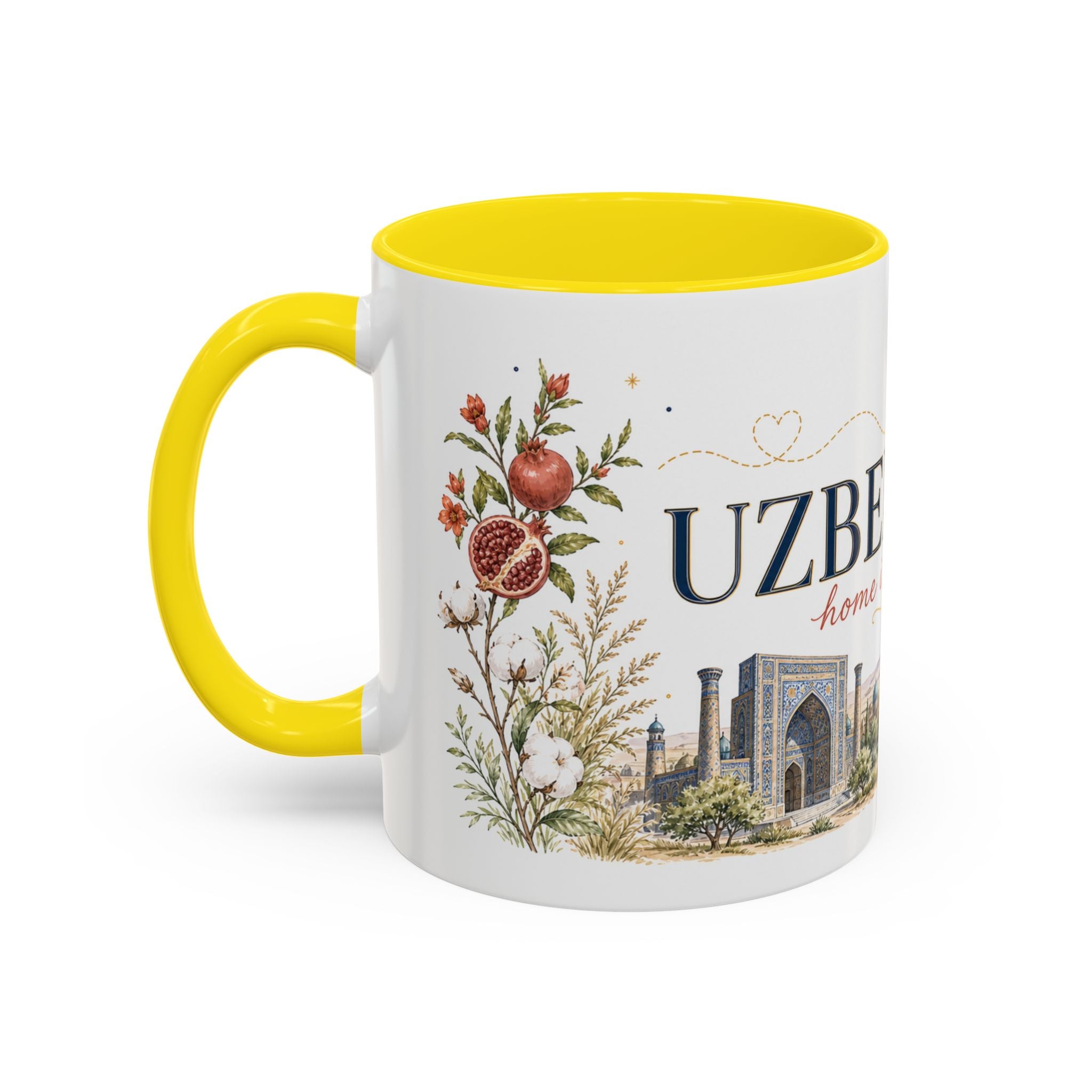 Uzbekistan Home Country Mug | Moving Away Gift | Long Distance Friendship | 11 oz 15 oz Accent Mug