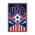 USA Soccer Fan Art Poster | Matte Vertical Poster | World Cup 2026 Wall Decor