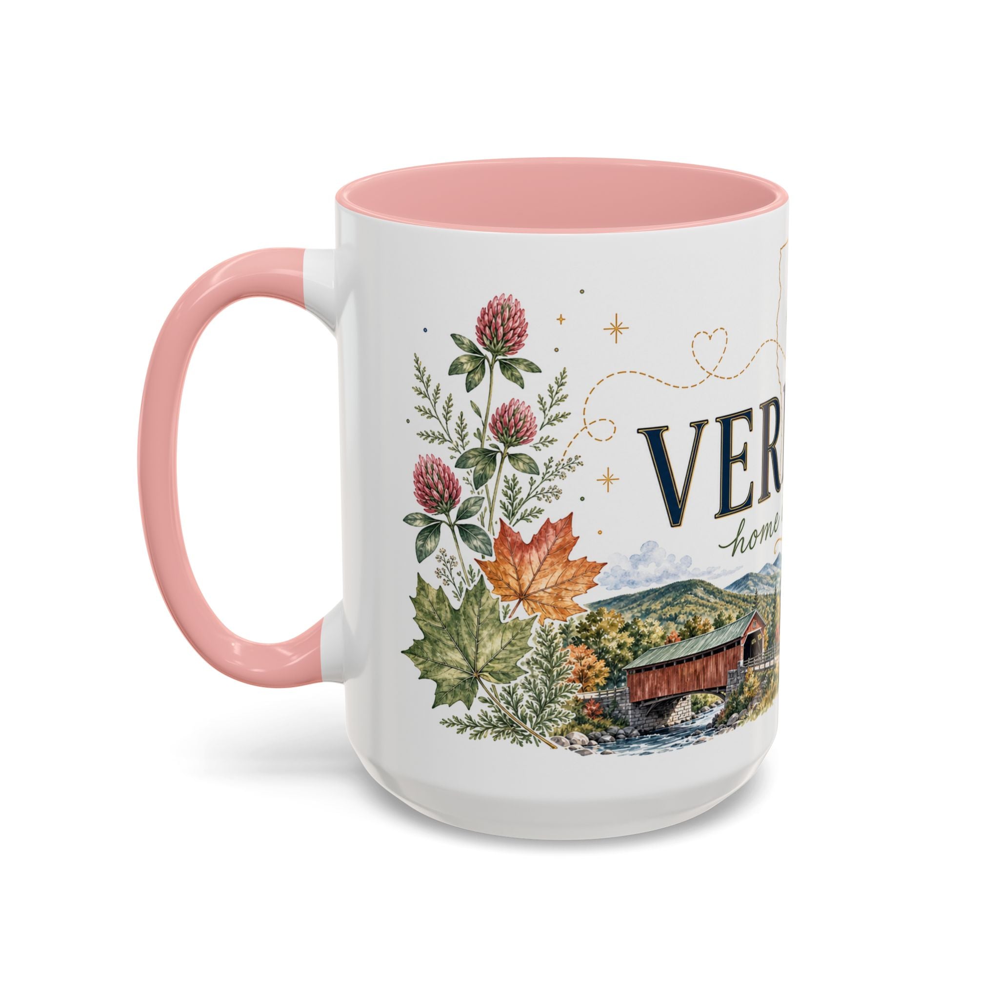 Vermont Home State Mug | Moving Away Gift | Long Distance Friendship Coffee Cup | 11oz 15oz Accent Mug